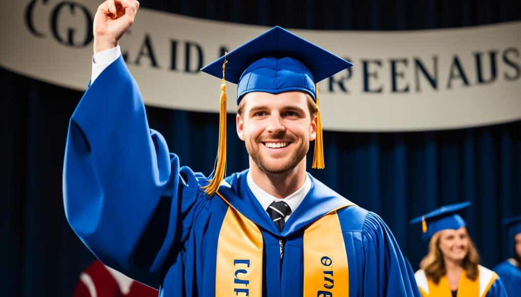 graduation cap and gown